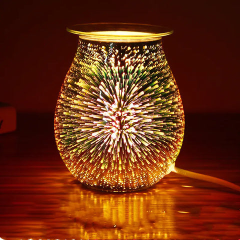 Aromatherapy Lamp with Fireworks Candle Burner Frugal Finds Galore