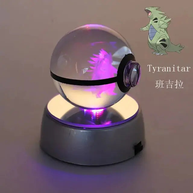 Pokemon 3d Crystal Ball Pikachu Figure