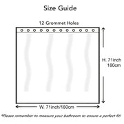 Gradual Color Shower Curtain Set with 12 Hooks Frugal Finds Galore