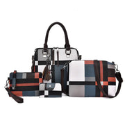 Fashion Retro Stitching Women's Handbag Purse Set Frugal Finds Galore