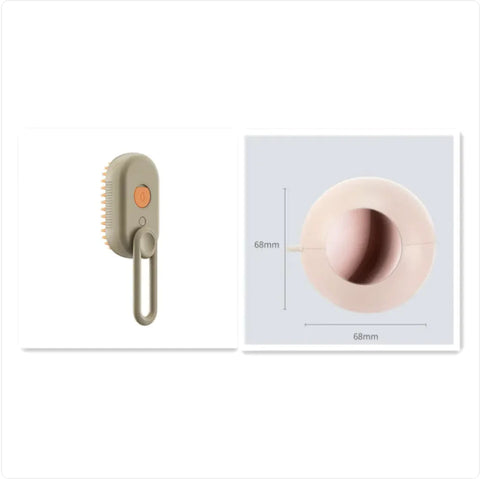 3-in-1 Electric Pet Brush - Steam, Massage, and Hair Removal Frugal Finds Galore