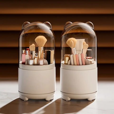360° Rotating Makeup Storage Box for Beauty Routine Frugal Finds Galore