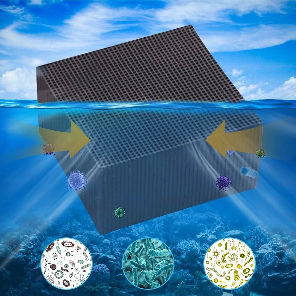 Eco-Aquarium Water Purifier Cubes: Activated Carbon