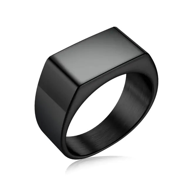 Men's Square Charm Ring