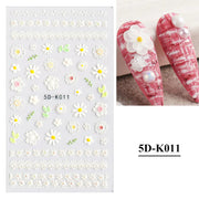 3D Hollow White Bridal Lace Butterfly Nail Stickers Frugal Finds Galore