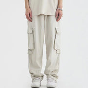 Multi Pocket Cargo Pants Men's Casual Pants Loose Frugal Finds Galore