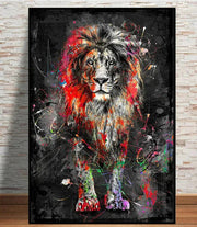 Wolf Wall Art - Canvas Print for Living Room Decor Frugal Finds Galore