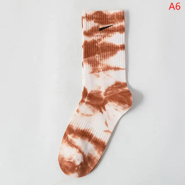 Women Tie-Dye Tube Socks