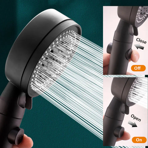 5-Mode Adjustable High-Pressure Eco-Friendly Shower Head Frugal Finds Galore