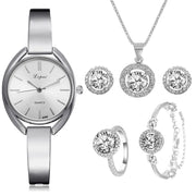 Fashionable Korean Alloy Women's Watch with Diamonds Frugal Finds Galore