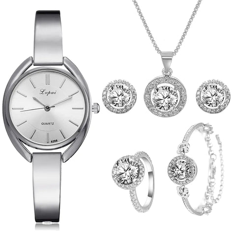 Fashionable Korean Alloy Women's Watch with Diamonds Frugal Finds Galore
