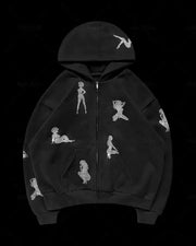 Zip-Up Hooded Sweatshirt Frugal Finds Galore