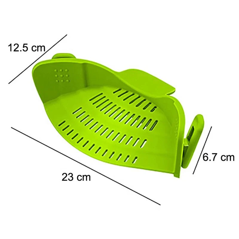 Silicone Clip-On Pot Pan Strainer