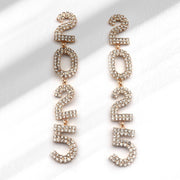 Women's Tassel Full Diamond Rhinestone 2025 Long Pendant Earrings Frugal Finds Galore