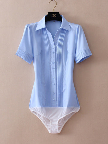 Women's Business Commute Professional One-piece Cotton Shirt Frugal Finds Galore