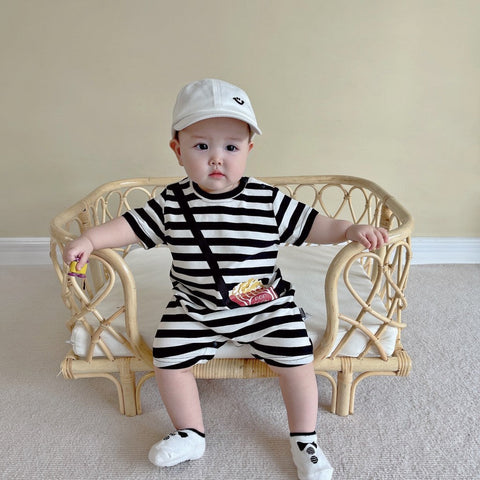 Striped Out Ha Clothing Children's Crawling Suit Frugal Finds Galore