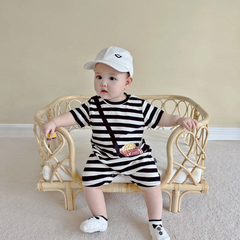 Striped Out Ha Clothing Children's Crawling Suit Frugal Finds Galore