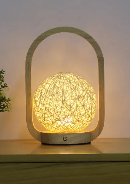 Dimmable Bedside Glass Table Lamp