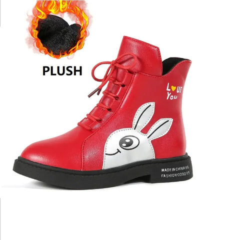 Winter Boots for Girls - Mid-Calf Plush Footwear Frugal Finds Galore