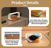 Multifunction Wireless Charger Stand with LED Lamp Frugal Finds Galore