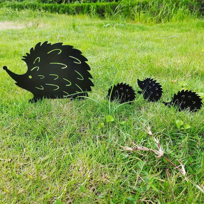 Metal Hedgehog Garden Yard Sign Stake Ornament Frugal Finds Galore