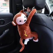 Monkey Tissue Box for Car Seat Back - Hanging Design Frugal Finds Galore