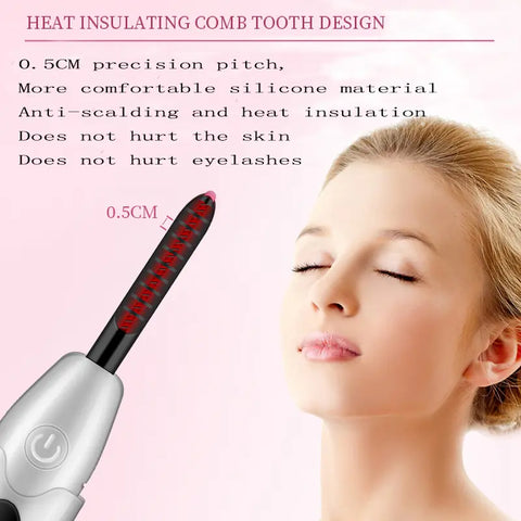 Electric Eyelash Curler with USB Charging Beauty Tool Frugal Finds Galore