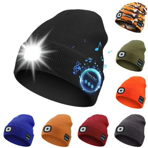 Luminous Lighting Knitted Hat Frugal Finds Galore