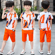 Middle-aged Children's Summer Sports Two-piece Children's Clothing Frugal Finds Galore