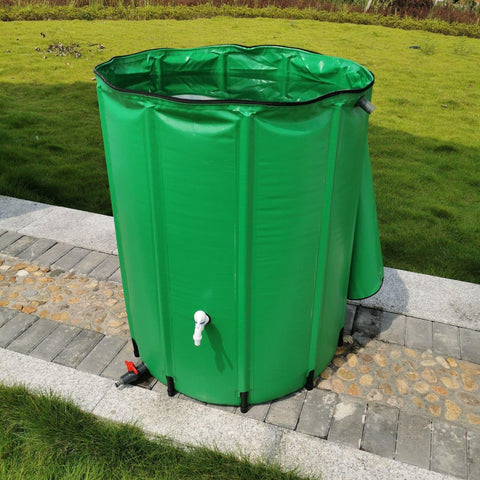 Outdoor Rainwater  And Storage Tank Frugal Finds Galore