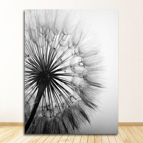 Frameless Abstract Dandelion Flower Canvas Painting Living Room Decor Frugal Finds Galore