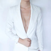 Pearl Body Chain with Back Chain Frugal Finds Galore