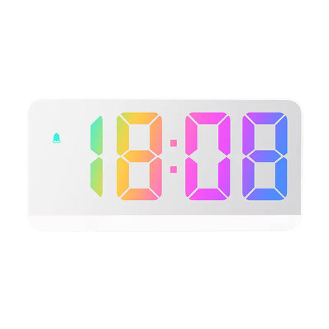 Colorful Big Screen LED Bedside Alarm Clock Frugal Finds Galore