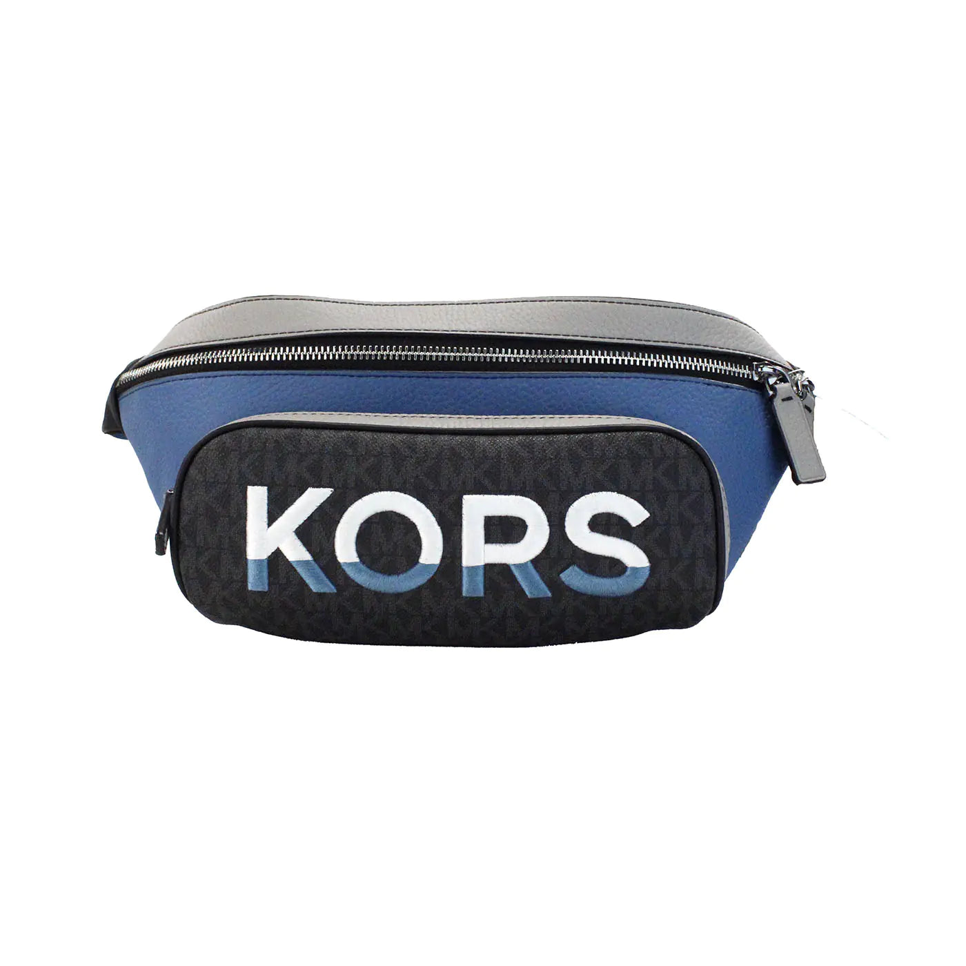 Michael Kors Cooper Large Blue Leather Utility Belt Bag