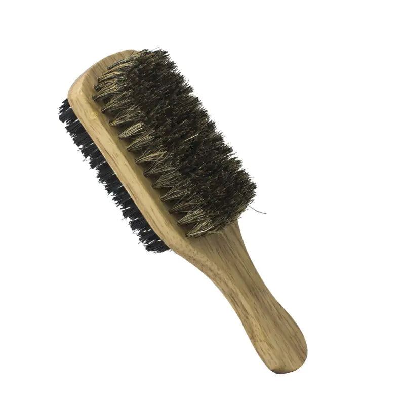 Men Boar Bristle Wooden Hair Brush