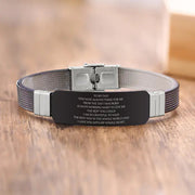 Customizable Stainless Steel BEST DAD Bracelets Frugal Finds Galore