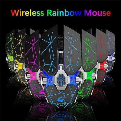Wireless Rechargeable Gaming Mouse with RGB Lights Frugal Finds Galore