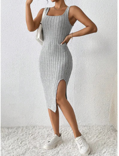 Sleeveless Slit Dress Frugal Finds Galore
