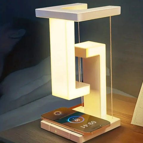 Wireless Charging Desk Lamp with Anti-Gravity Design Frugal Finds Galore
