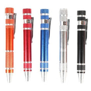 8 In 1 Screwdriver Batch Suit Aluminum Alloy Pen Type Pen Manual Frugal Finds Galore