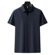 Business Casual Solid Color Polo Shirt Men Frugal Finds Galore