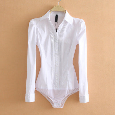Women's Business Commute Professional One-piece Cotton Shirt Frugal Finds Galore