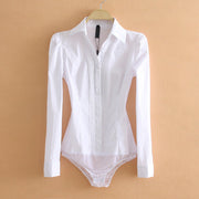 Women's Business Commute Professional One-piece Cotton Shirt Frugal Finds Galore
