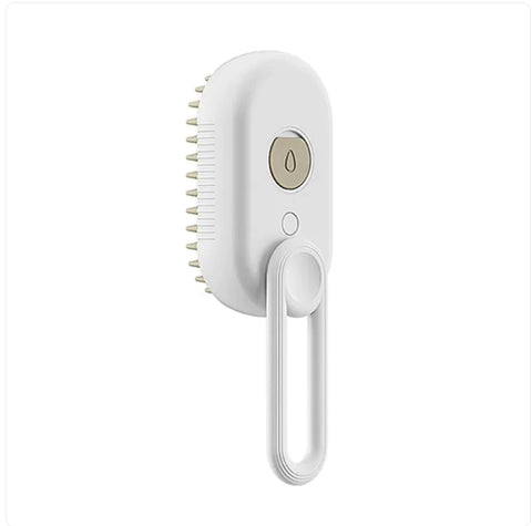 3-in-1 Electric Pet Brush - Steam, Massage, and Hair Removal Frugal Finds Galore