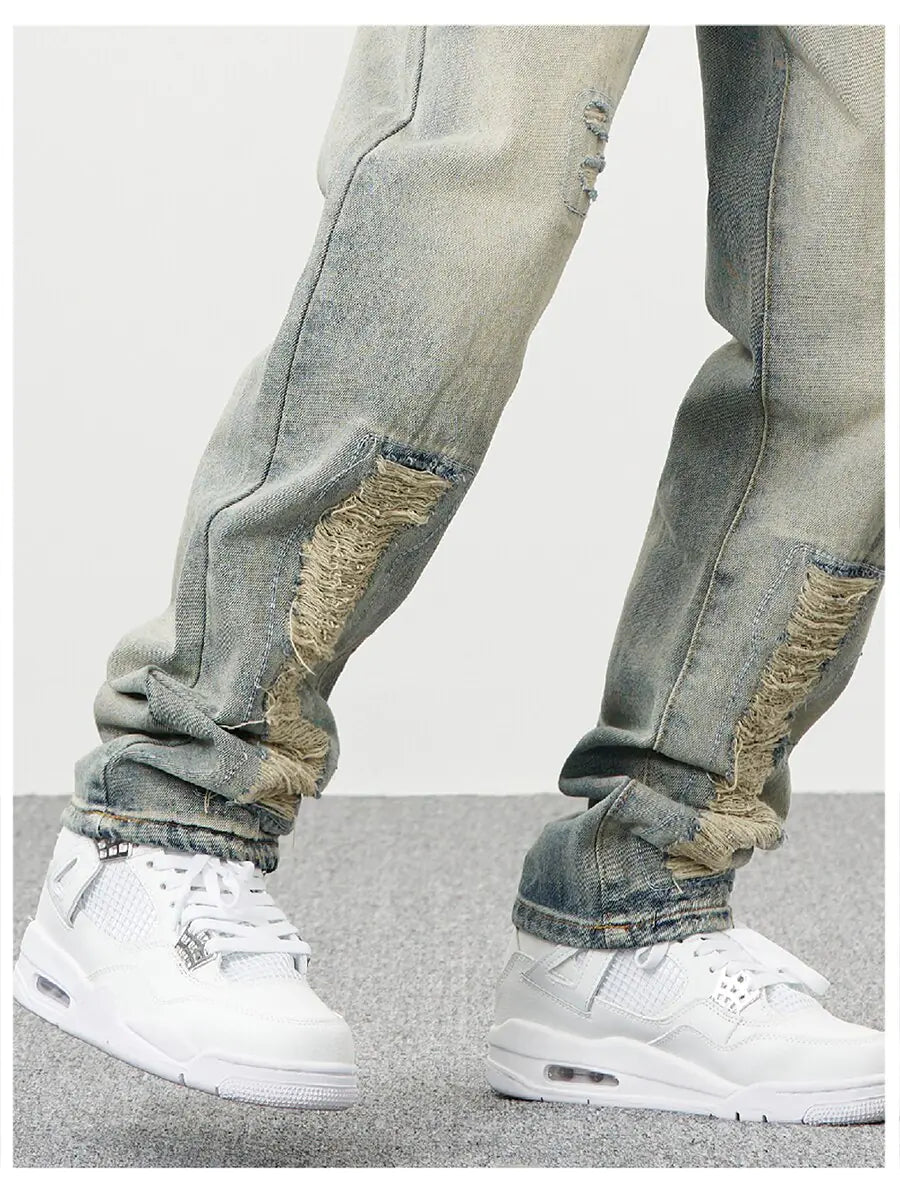 High Street with Hole Jeans