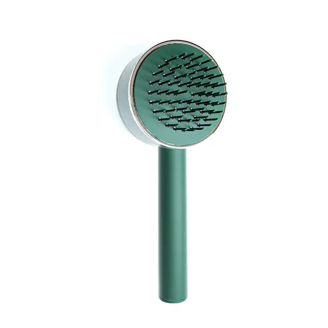 One-key Self-cleaning Fine Teeth Hair Brush