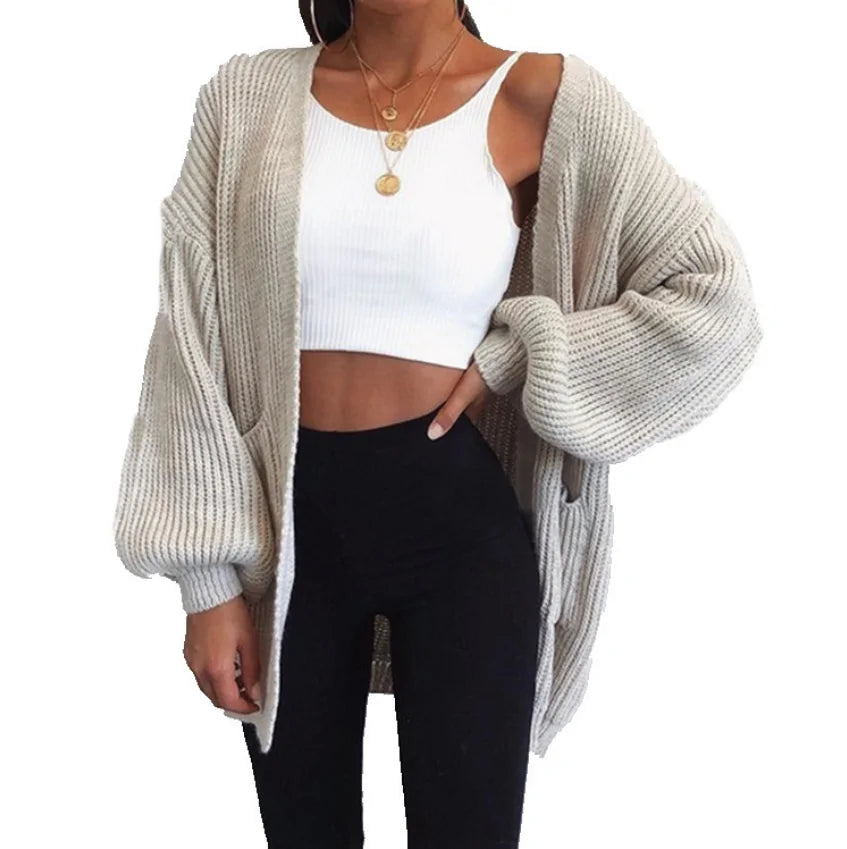 Loose Knitted Sweater Cardigan