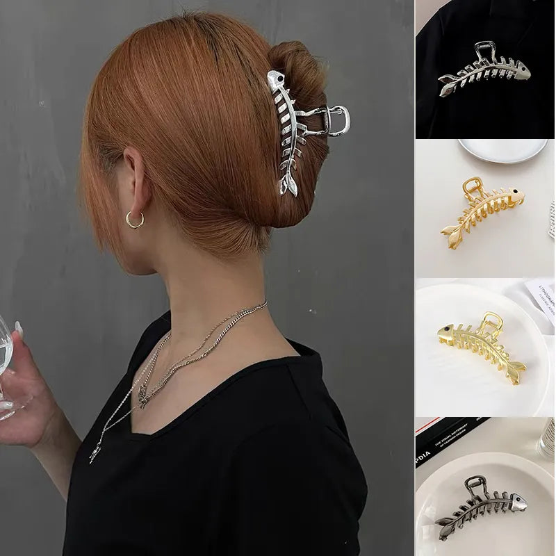 Fish Bones Design Hairpins Style