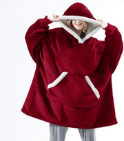 Oversized Hoodie Blanket With Sleeves Sweatshirt Frugal Finds Galore