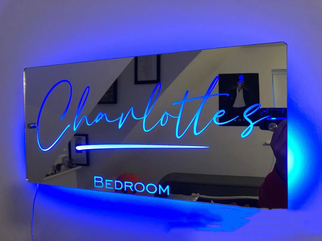 Personalized  LED Light Up Mirror